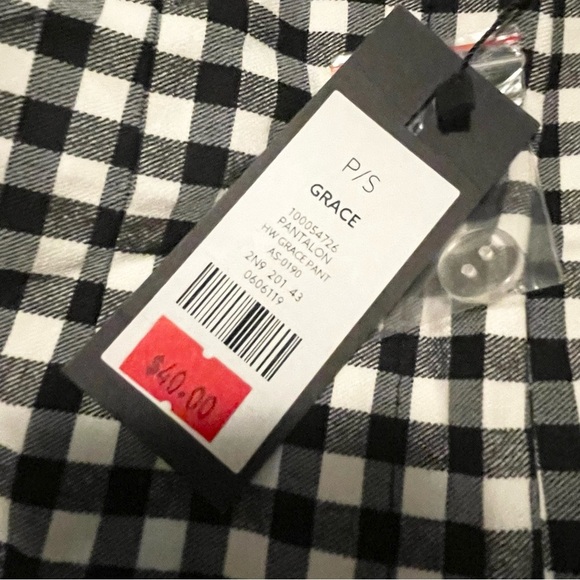 Dynamite Black and White Checkered Pants Womens Size Small - Picture 4 of 16